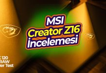 MACBOOK PRO’dan 5 KAT HIZLI ! MSI Creator Z16 Detaylı İncelemesi